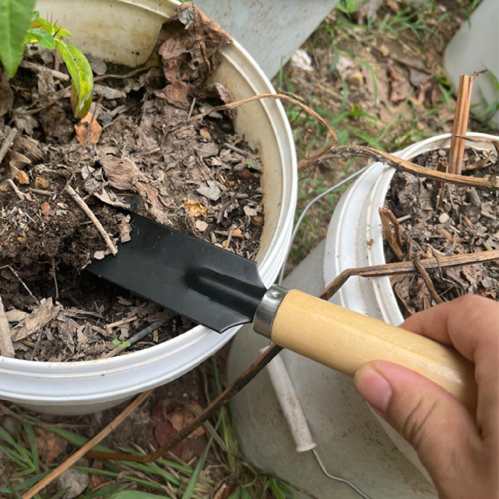 Gardening Tools Wooden - Small Garden Spade Digging Tool Wood