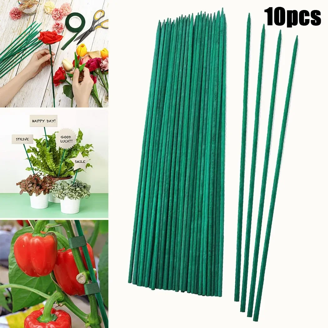 Gardening Tools Wooden - 10pcs 40cm Green Bamboo Plant Stake