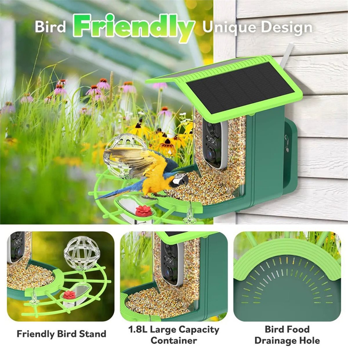 Gardening Tools Video - ABPP Smart Bird Feeder Camera with