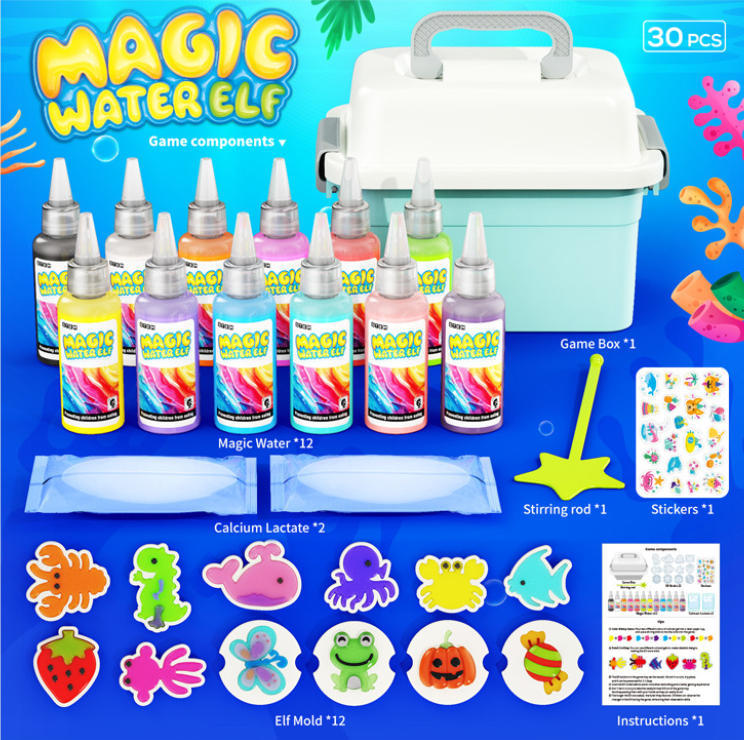 Gardening Tools Kids Set - Magic Gel Water Beads Toy: 12-Pack