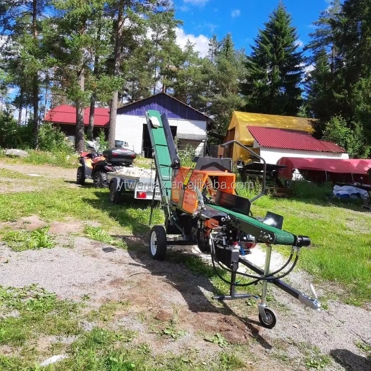 Gardening Tools Video - 20T Hydraulic Log Splitter Forestry Machinery
