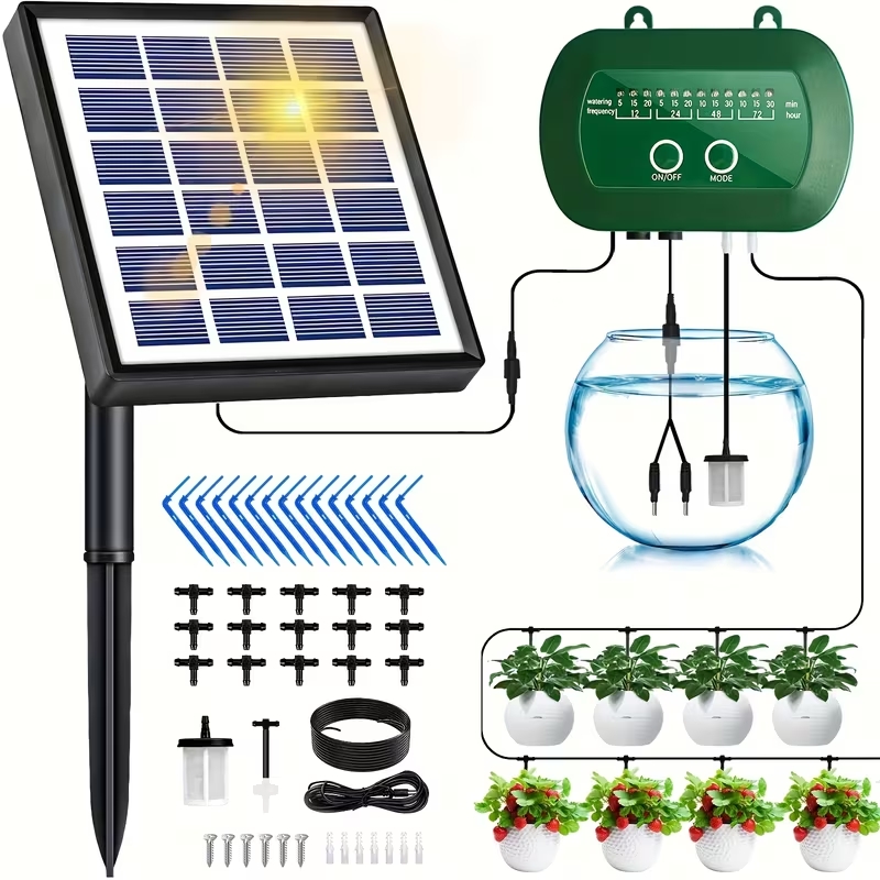 Root Watering Spike - Solar Automatic Watering Kit for Garden,