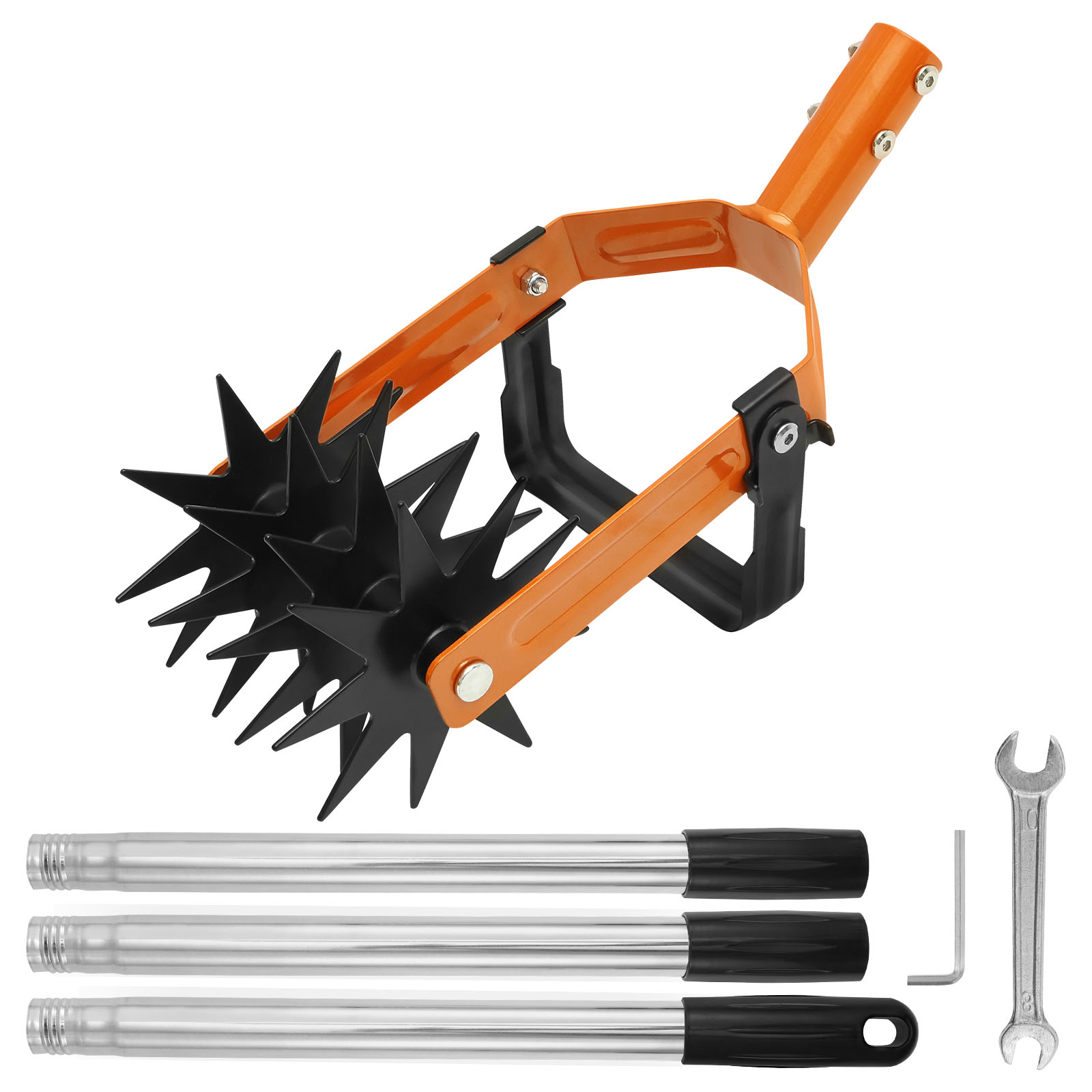 Gardening Tools For Beginners - New 2-in-1Tiller Tool Stainless Steel Handle
