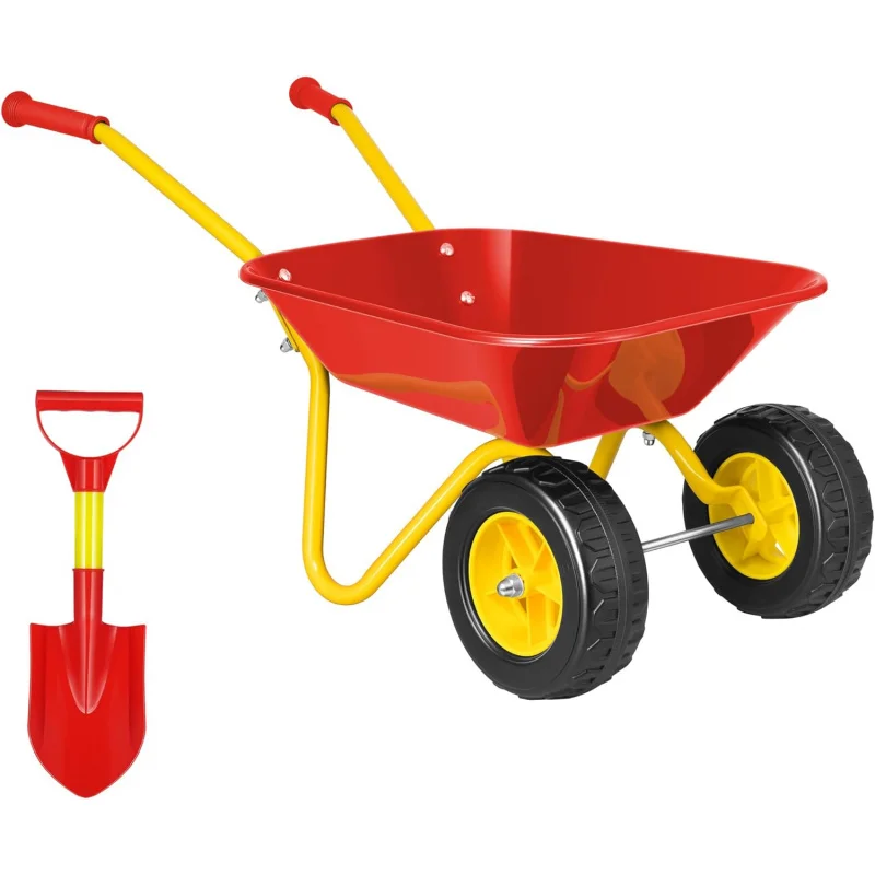 Gardening Tools Kids Set - Kids Wheelbarrow Children Garden cart with