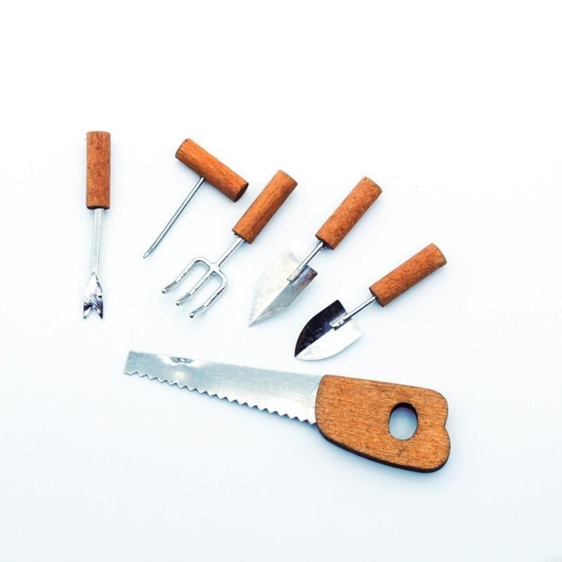 CORB Dollhouses Miniature Gard - Gardening Tools Kids Set ulasan dan harga