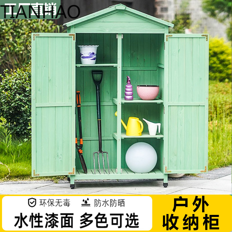 Outdoor lockers Solid wood ant - Gardening Tools Wooden ulasan dan harga