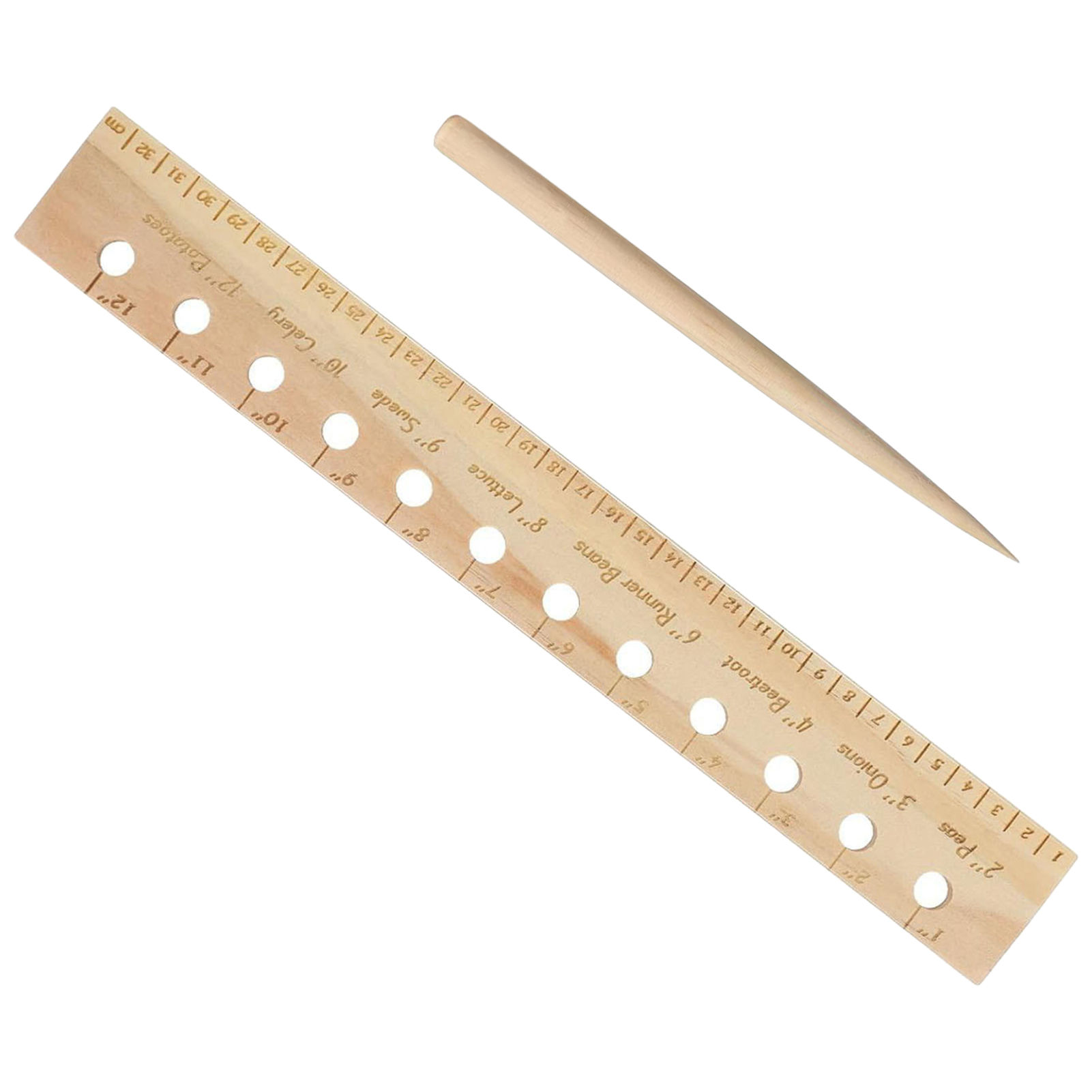 Solid Wood Planting Ruler for  - Gardening Tools Wooden ulasan dan harga