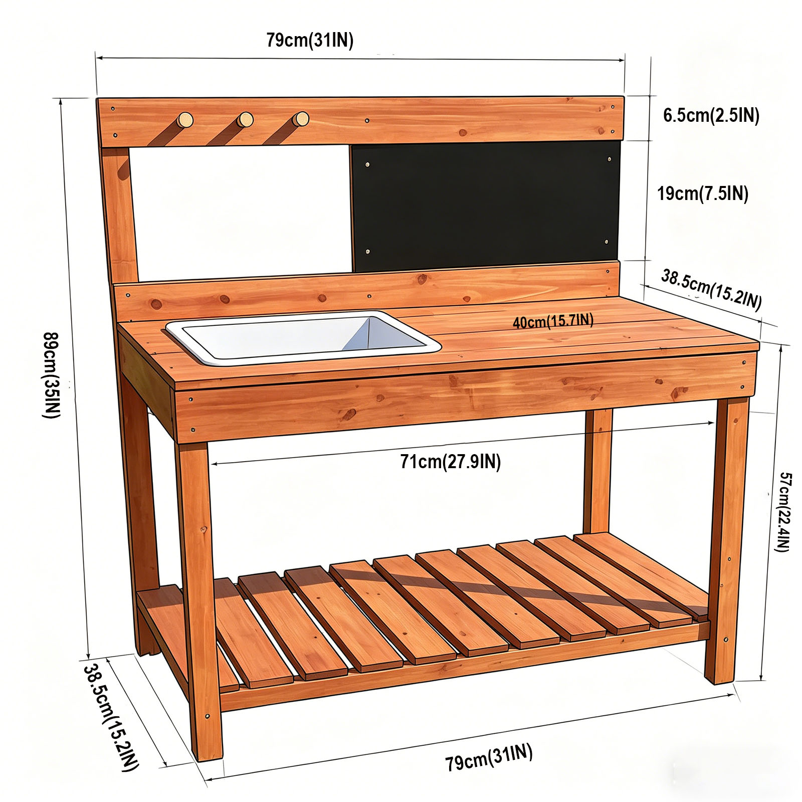 Wooden Potting Benches For Chi - Gardening Tools Wooden ulasan dan harga