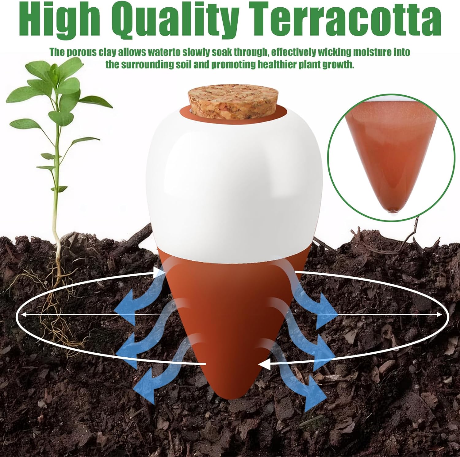 Terracotta Watering Spikes,Sel - Root Watering Spike ulasan dan harga