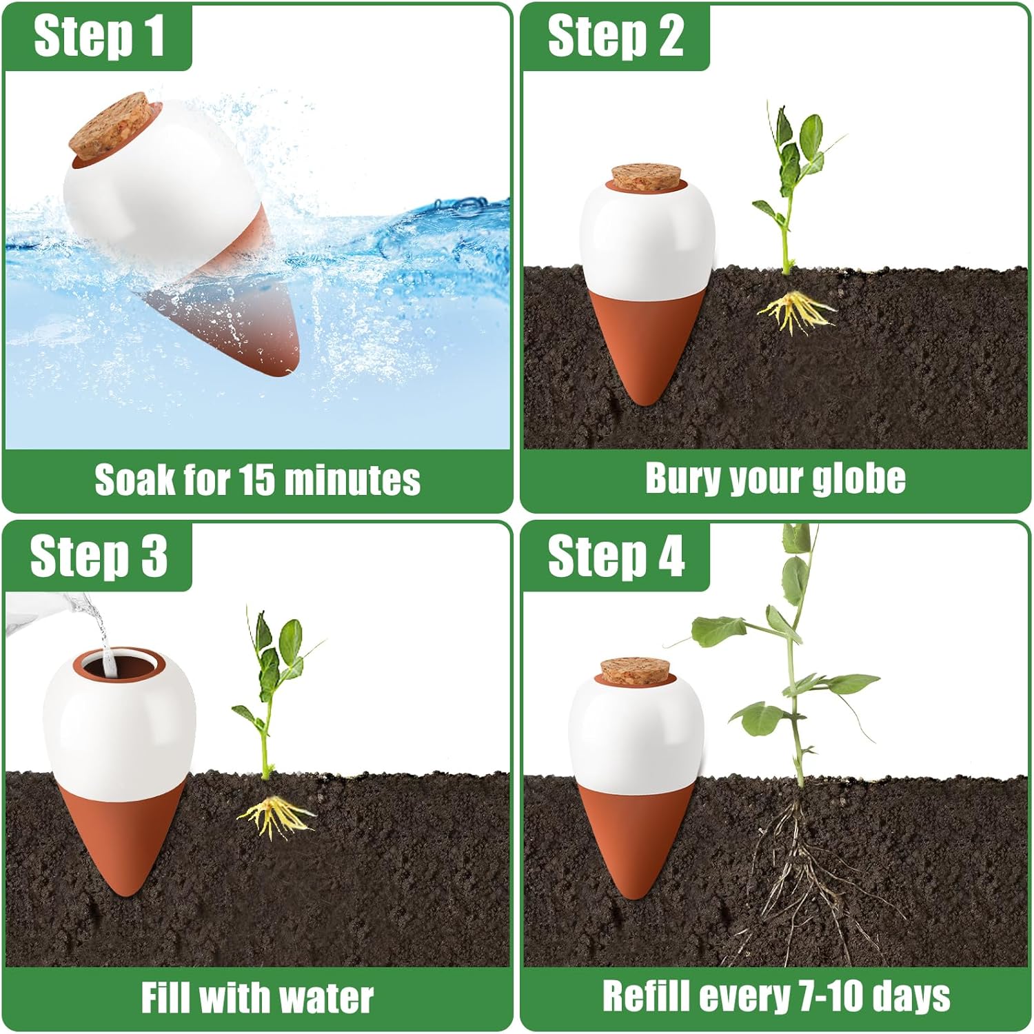 Terracotta Watering Spikes,Sel - Root Watering Spike ulasan dan harga