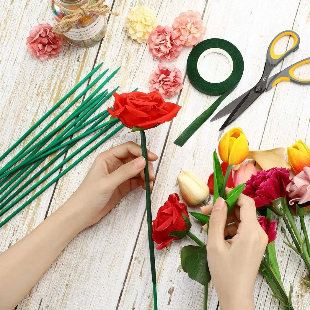 10pcs 40cm Green Bamboo Plant  - Gardening Tools Wooden ulasan dan harga