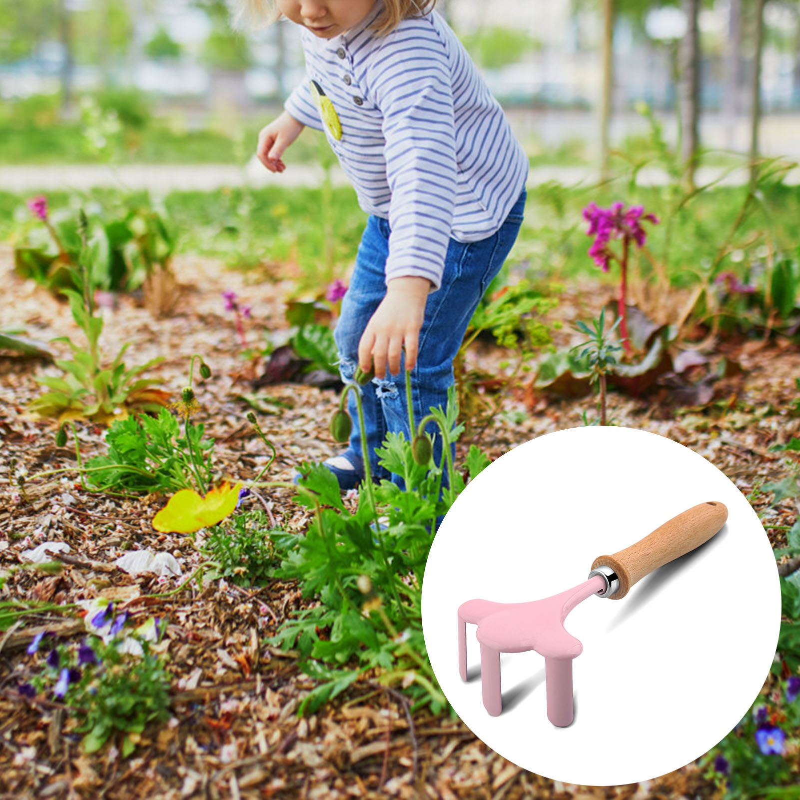 Little Gardener Tool Set Color - Gardening Tools Kids Set ulasan dan harga