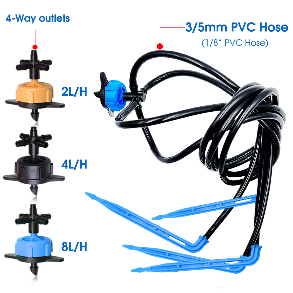 10Set 2/4/8L/H Bend Arrow Drip - Root Watering Spike ulasan dan harga