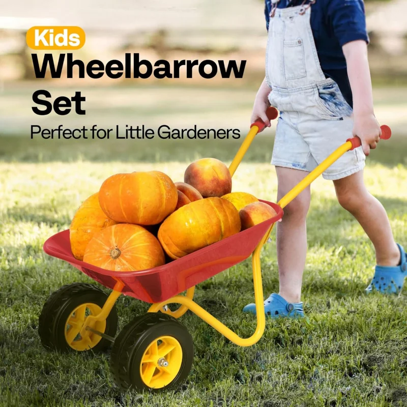 Kids Wheelbarrow Children Gard - Gardening Tools Kids Set ulasan dan harga